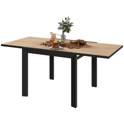 Outsunny Expandable Outdoor Dining Table 35.5"-71", Natural
