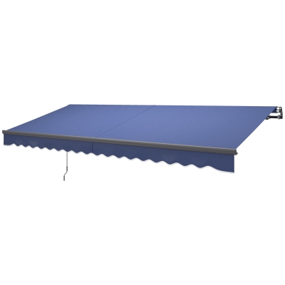 Sunshade Awning 177.2" W x 118.1" D Blue