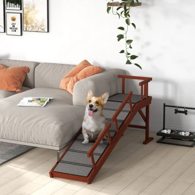 dog ramp 59.8"L x 15.7"W x 27.8"H Brown