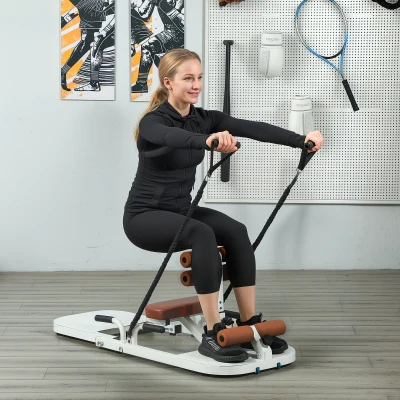 Squat Machine 52.4" L x 19.7" W x 19.3" H White