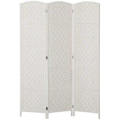 Room Divider 53.1" W x 0.8" D x 70.9" H White
