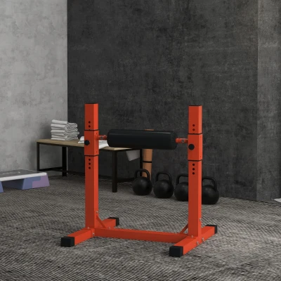 Soozier Adjustable Bulgarian Split Squat Stand, Red