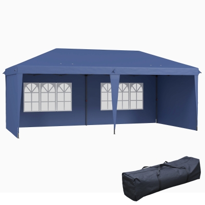 hito_eo　新品 OUTDOOR PRODUCTS for SALON Outsunny Adjustable Height Pop Up Canopy, Beige | Aosom.com
