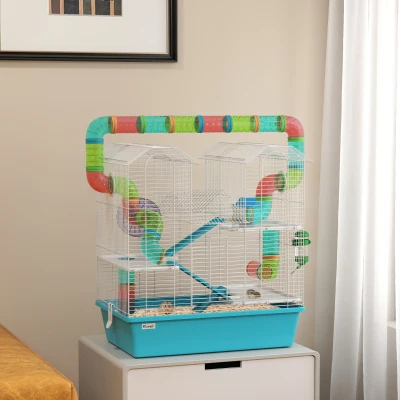 Hamster Cage 22.8" L x 14.2" W x 25.6" H; Light Blue