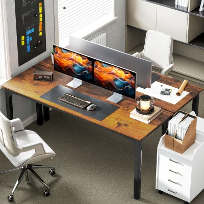 Computer Desk 70.9" L x 23.6" W x 29.5" H Rustic Brown