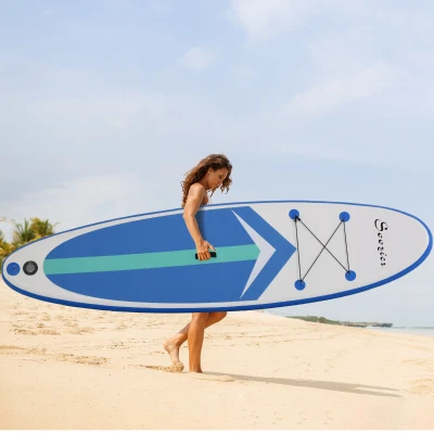 Soozier Inflatable Yoga SUP Board, Ultra-Light, Blue