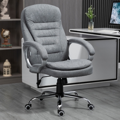 Vinsetto High Back Office Chair, Adjustable Height, Gray