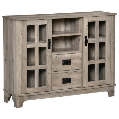 HOMCOM Sideboard Buffet Cabinet, Gray