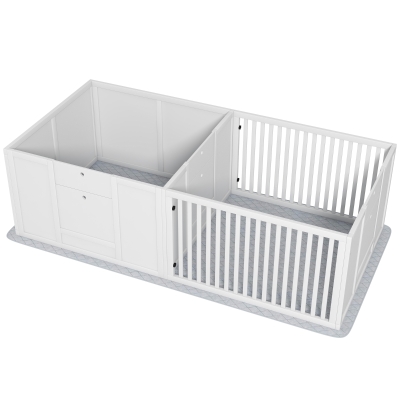 PawHut Whelping Box for Dogs Built for Mother's Comfort, Dog