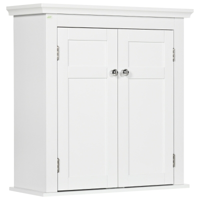 kleankin Bathroom Cabinet, Medicine Cabinet, Over Toilet Storage Cabinet with Adjustable Shelves for Entryway, Grey