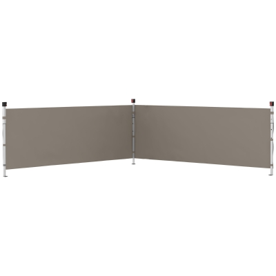 Outsunny Canopy Sidewalls for 10' x 10' or 10' x 20' Pop up Canopy, 2 PCS Canopy Half Walls Only, Grey