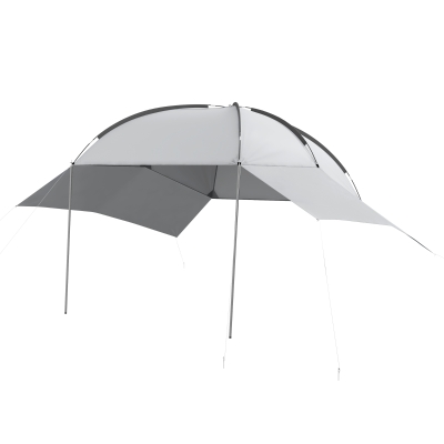 Outsunny Portable SUV Tailgate Tent with Awning and 2 Side Walls, Rooftop Car Awning Sun Shelter, for Truck, RV, Van, Trailer