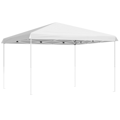 Outsunny 13' Pop Up Canopy Tent, Adjustable Outdoor Shelter, White