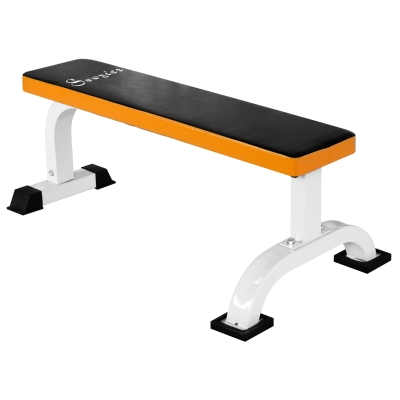 Soozier Multipurpose Workout Bench Flat Barbell Bench Weight Lifting Equipment Home Gym Utility Board