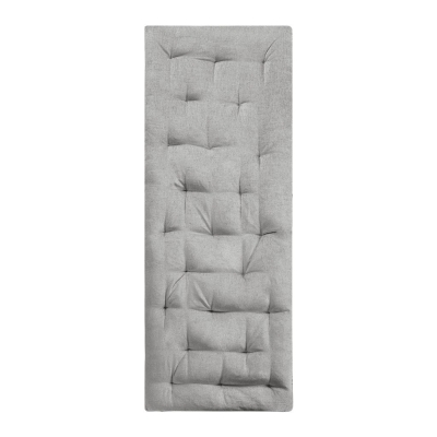 Lightweight Poly Chenille Floor Pillow Cushion with Tufted Detailing, Grey