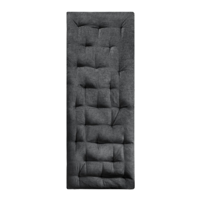Poly Chenille Lounge Floor Pillow Cushion with 100% Polyester Filling, Charcoal