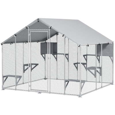 catio 94.5" L x 76" W x 76.8" H Silver