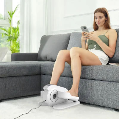 Soozier Under Desk Elliptical Machine with LCD Monitor, 10 Speeds