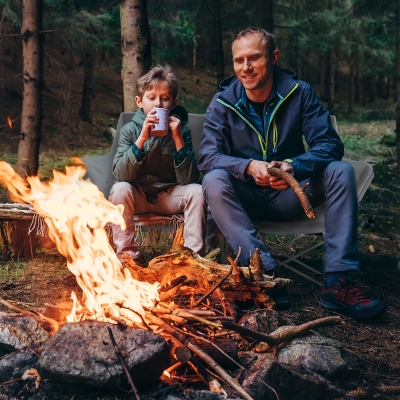 Outsunny Double Camping Chair, Oversized Camping Loveseat for Adults, Heavy Duty Folding Camp Chair, Support 529 lbs