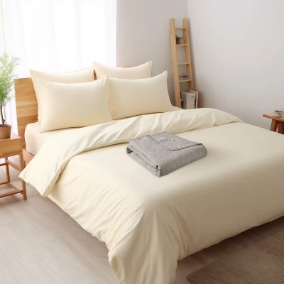 Oversized Quilted Throw Blanket with 100% Cotton Filling, Khaki