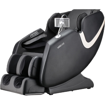 BOSSCARE Full Body Massage Chair with AI Voice and App Control, Black
