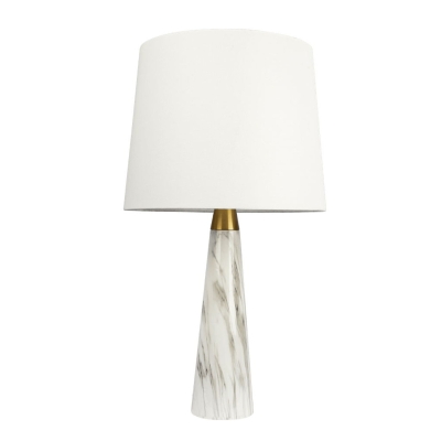 Table Lamp with On/Off Switch, Gold+White
