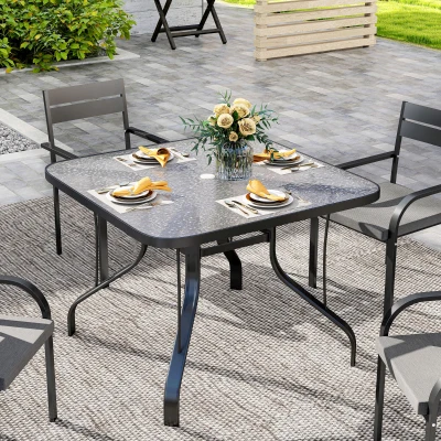 Outdoor Chairs Outsunny Outdoor Dining Table With 2