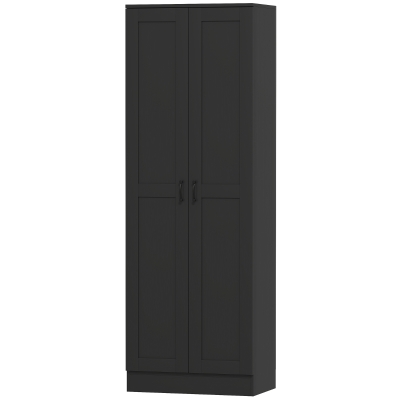 HOMCOM 69" Tall Pantry Cabinet with Adjustable Shelves, Modern Kitchen Pantry Cabinet with Soft Close Doors, Black