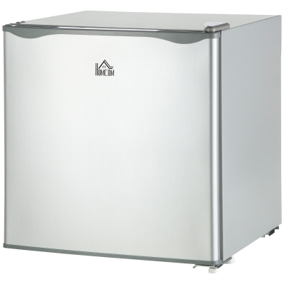 HOMCOM 1.1 Cu. Ft. Mini Freezer, Compact Upright Freezer with Reversible Door, Removable Shelf, Adjustable Temperature, Grey