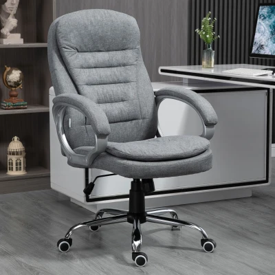 Vinsetto High Back Office Chair, Adjustable Height, Gray