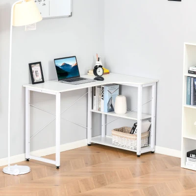 Corner Table 47.25" x 28.75" x 29.5" White