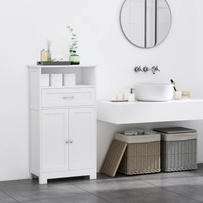 Bathroom Storage Cabinet 23.5"x11.75"x42.75" White