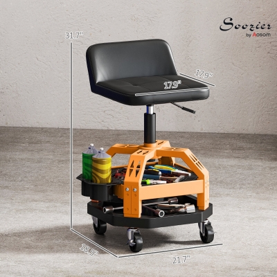 みみ❀　0820 Miscool Ami 330LB Heavy Duty Mechanic Stool with Wheels