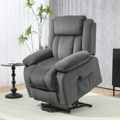 Power Lift Chair 37.8" W x 39.4" D x 41.3" H Gray