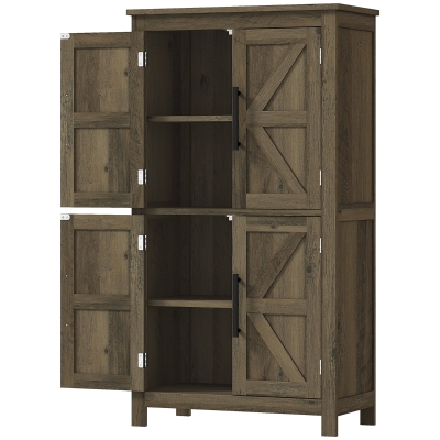 Bathroom Floor Cabinet 23.6" L x 11.8" W x 43.3" H Brown