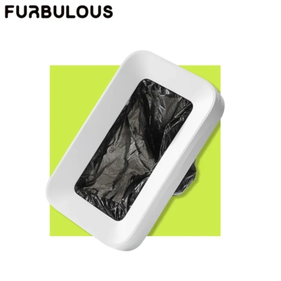 2-Pack Auto-Packing Trash Bag Box for Litter Box, Black