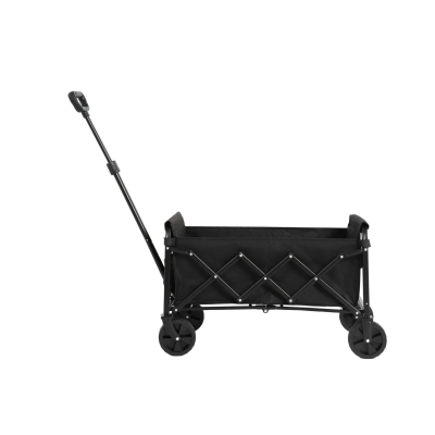 Lightweight Portable Heavy Duty Folding Beach Wagon with Wheels, Black