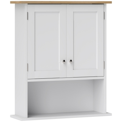 Bathroom Wall Cabinet 23.6" W x 7.5" D x 28" H White