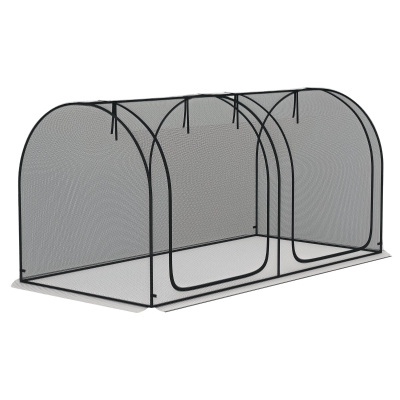 Crop Cage 98" W x 47.25" D x 47.25" H Black