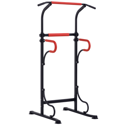 Soozier Power Tower Pull Up Bar Dip Station for Home Office Gym Multi-Function Workout Equipment