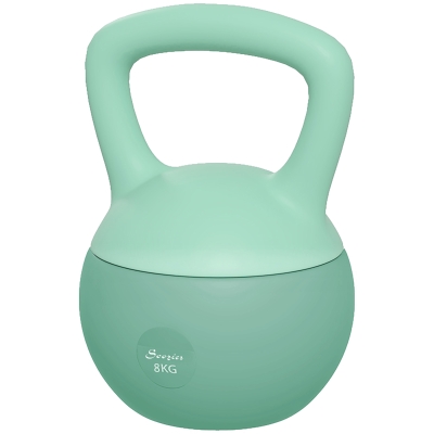 Soozier 18 lb Soft Kettlebell, Sand Filled Weight w/ Grip Handle, Kettlebell Weight for Full Body Workout and Strength Training