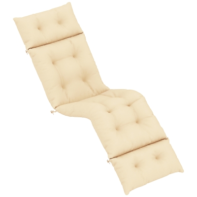 Outdoor Seat Cushion 74.8" L x 22" W x 3.9" D Beige