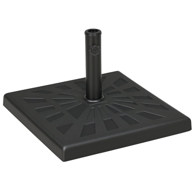 Outsunny 42lbs Resin Patio Umbrella Base, Black