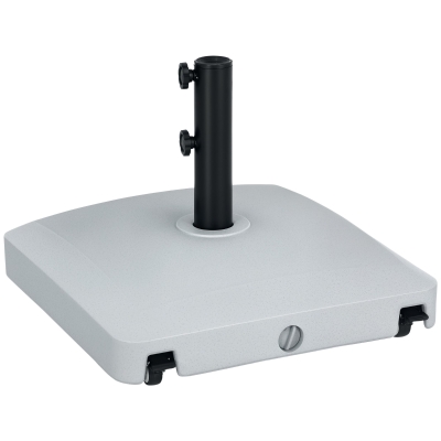 Umbrella Base 19.5" L x 19.5" W x 14" H Light Gray