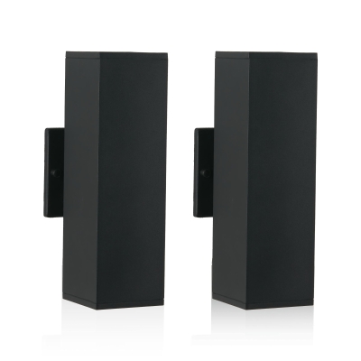 2-Pack Outdoor Wall Sconce with Weatherproof, Black