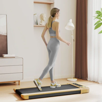 Soozier Under Desk Treadmill with Bluetooth, LED, Remote & Wheels