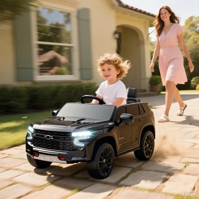 Aosom 12V Electric Ride-on Car for Kids, Black