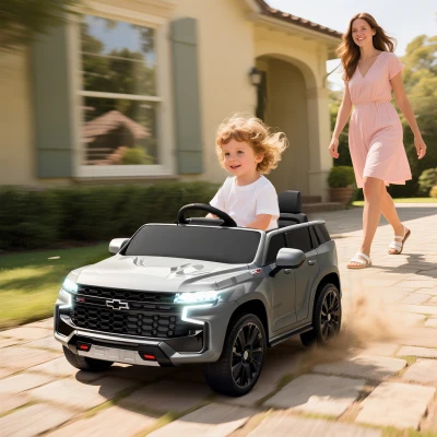 Aosom 12V Electric Ride-On Car for Kids, Gray
