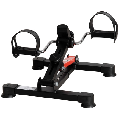 Soozier Pedal Exerciser Under Desk Bike with LCD Display, Adjustable Resistance, Mini Exercise Bike for Home Office