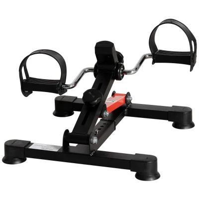 Soozier Pedal Exerciser Under Desk Bike with LCD Display, Adjustable Resistance, Mini Exercise Bike for Home Office